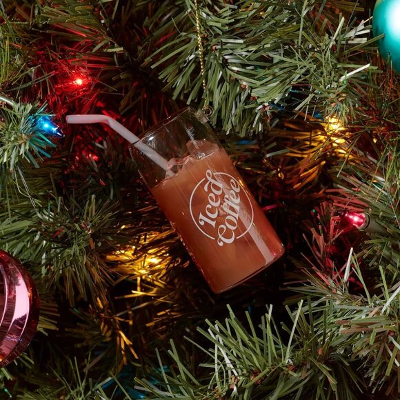 Target Wondershop Iced Coffee Glass Christmas Ornament 2024 - Picture 3 of 3
